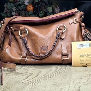 Dooney & Bourke Tan Leather Satchel